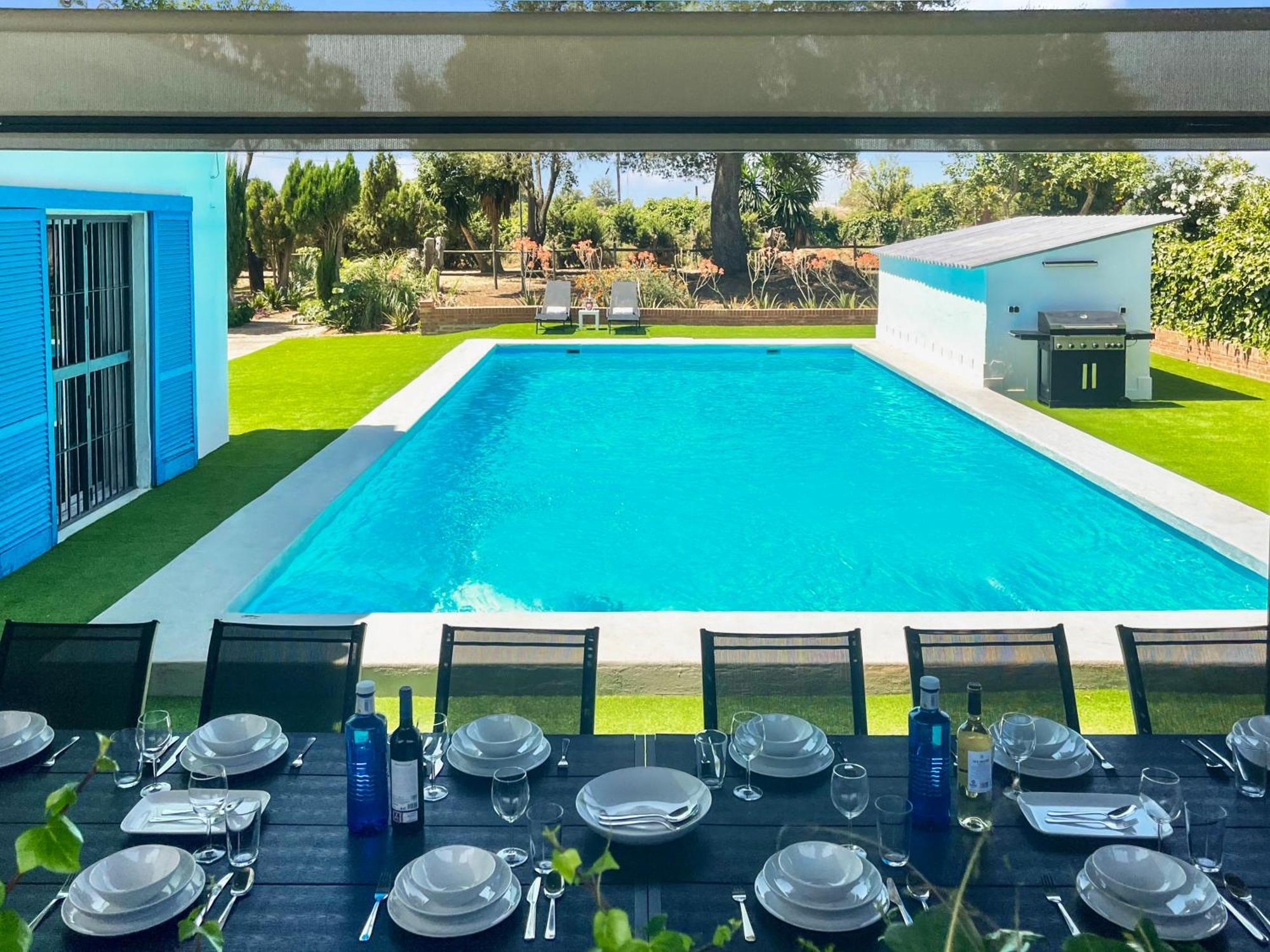 Villa San Patricio I Piscina Privada I Jacuzzi Spa I Bbq I Ps5 I Aire Acon I 3000M2 I 5Min-Centro Jerez de la Frontera Exterior foto